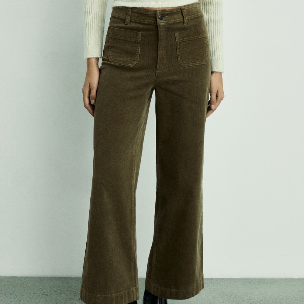 MANGO CATHERIN CULOTTE CORDUROY PANTS